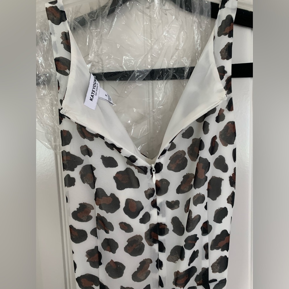 Kate Young For Target Leopard Print Dress with Red Accent - Picture 5 of 9